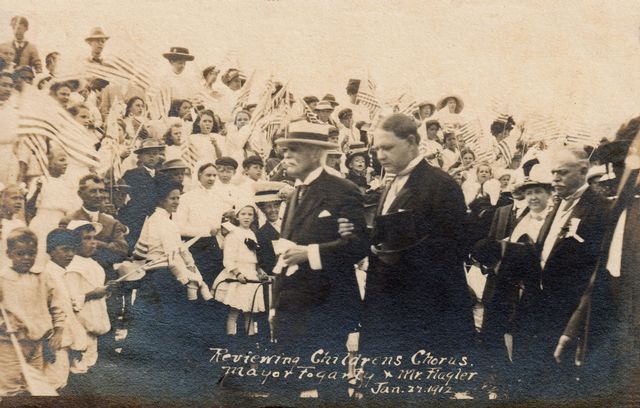 Henry Flagler arrived in Key West via his Florida Keys Over-sea Railroad Jan. 22, 1912.