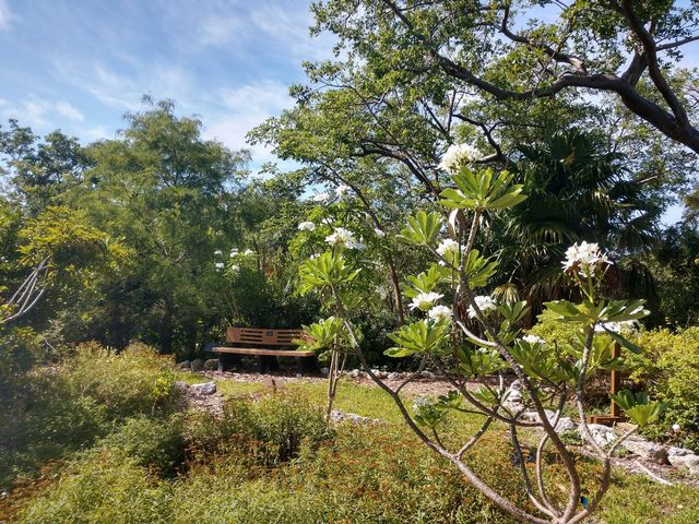 A 15-acre habitat, the garden shelters many threatened and endangered species of both flora and fauna.