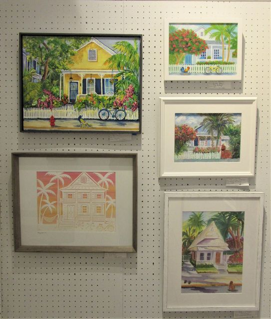 Key West's colorful, lighthearted ambiance is captured in these images displayed at the Key West Art Center. 