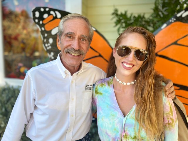 Wilson with George Fernandez, of Key West Butterfly & Nature Conservatory. 