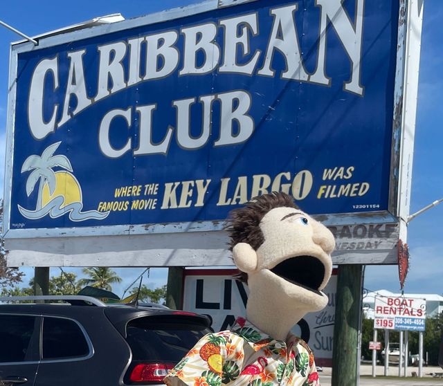 As part of his video journey, Matty visits and sips cocktails at the famous Caribbean Club where Humphrey Bogart filmed parts of 'Key Largo.' 