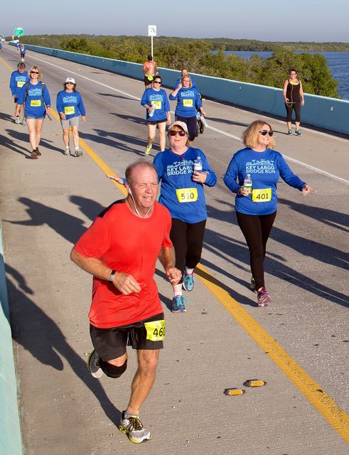 The First State Bank Key Largo Bridge Run attracts runners and walkers of all ages. 