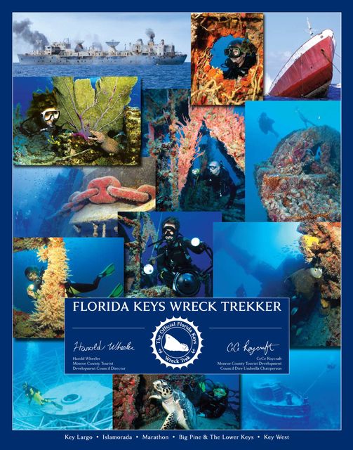 Florida Keys Wreck Trek divers can receive a personalized print of Florida Keys shipwrecks.