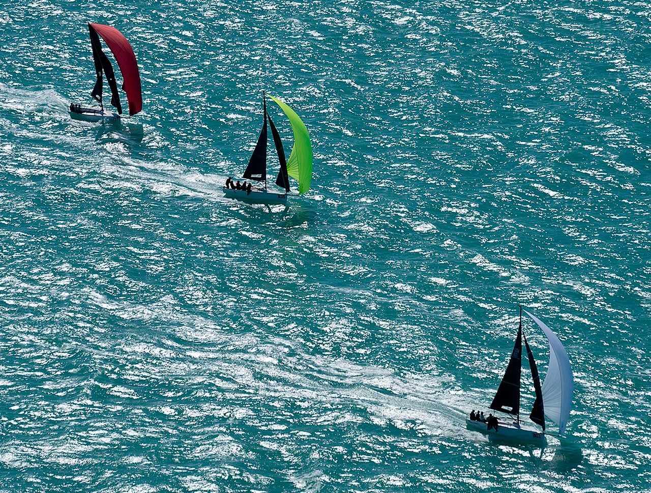 Top sailing teams from around the world are competing in azure waters through Jan. 21. Image: Rob O'Neal