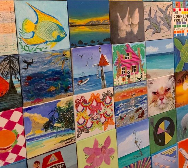 Through May, the mural continues on a “road show” tour of galleries and other venues around the island chain. Image: Florida Keys Council of the Arts 