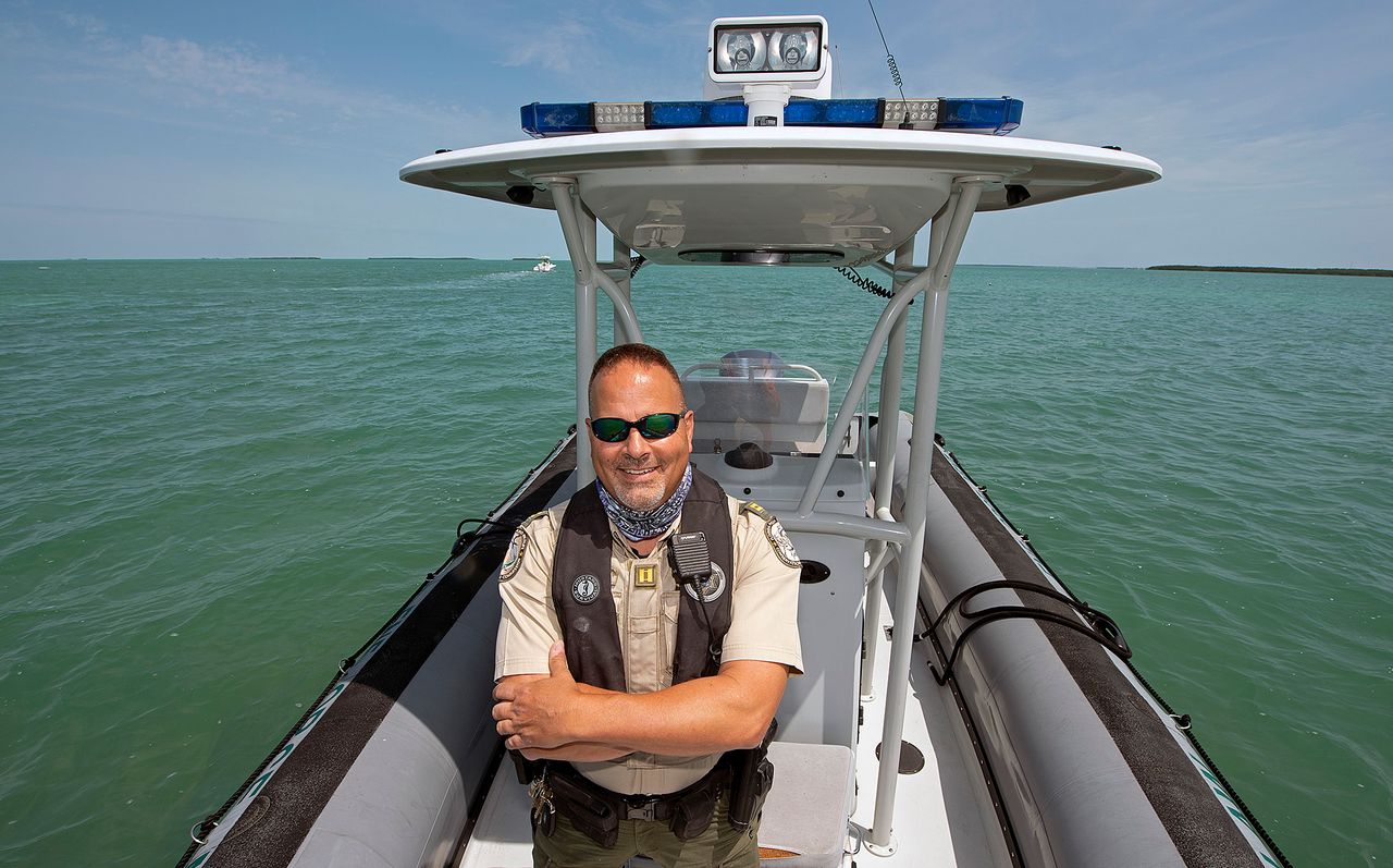 Dipre is captain with Florida Fish and Wildlife Conservation Commission (FWC), Florida’s largest state law enforcement agency that protects natural resources including fish, wildlife and the environment. Photo by Andy Newman (3)