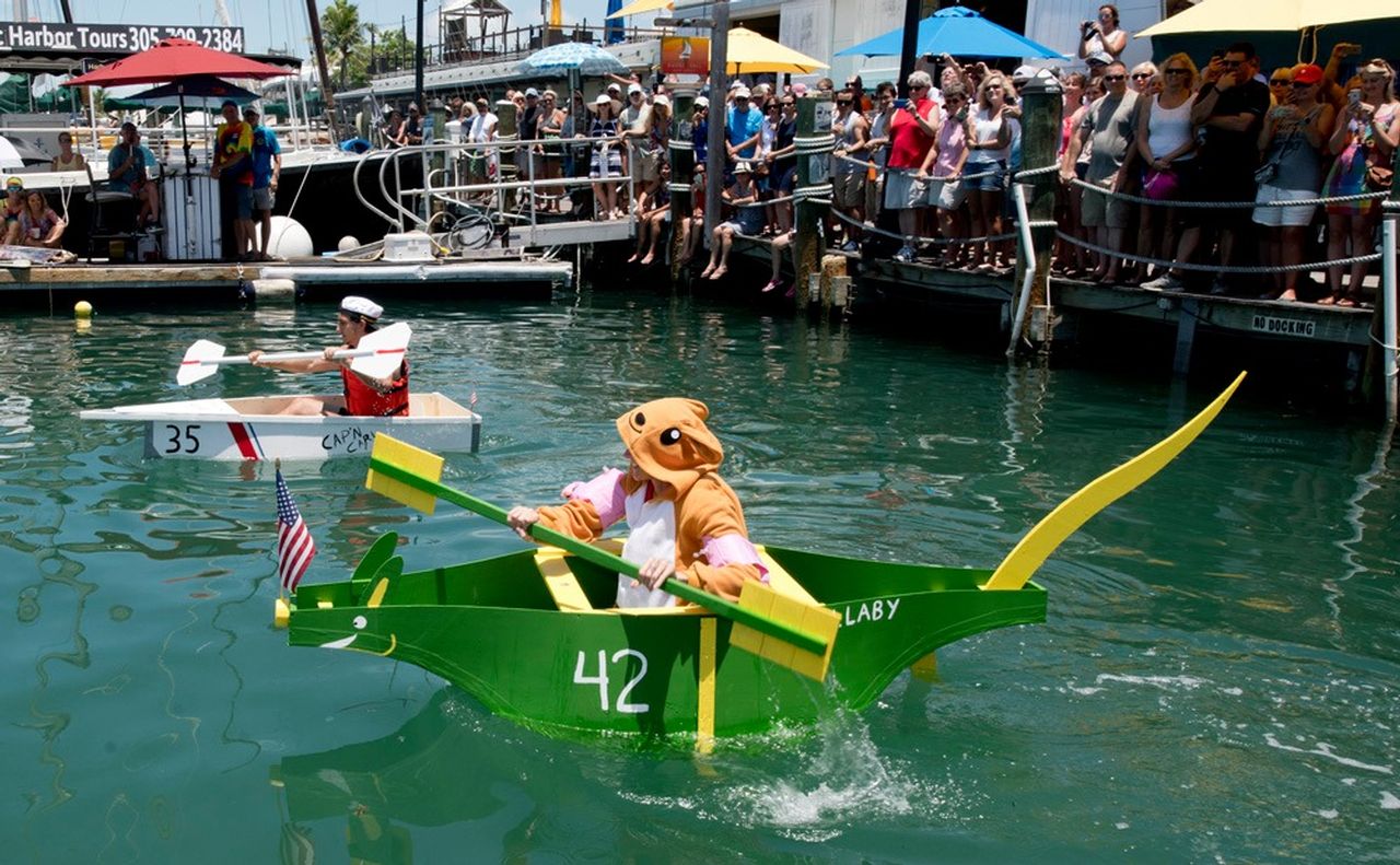 Participants in the wacky race can compete in either the kayak/canoe design or open design categories. Images: Rob O'Neal 