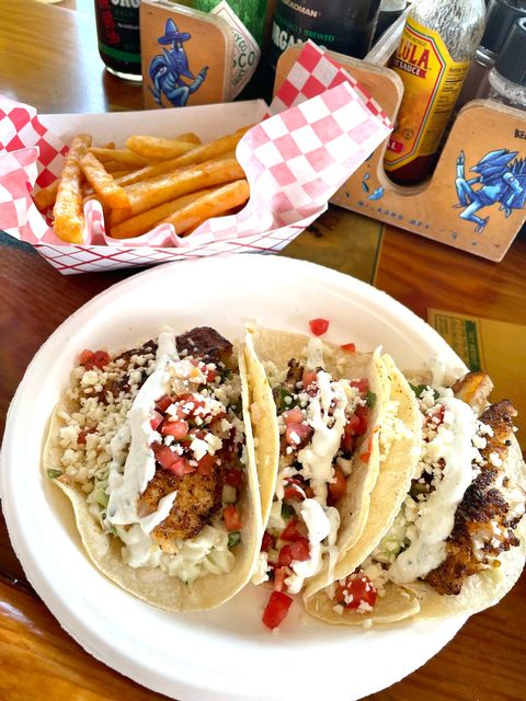 Lionfish is a tasty choice for fish tacos, offered by several Keys eateries.