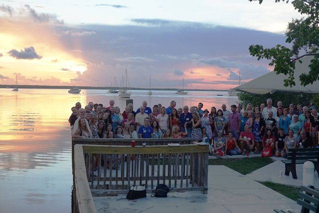 At Saturday night’s “For the Love of the Sea” open-air celebration, festivalgoers can connect with friends for dinner, drinks and a Keys sunset over the waters of Florida Bay.