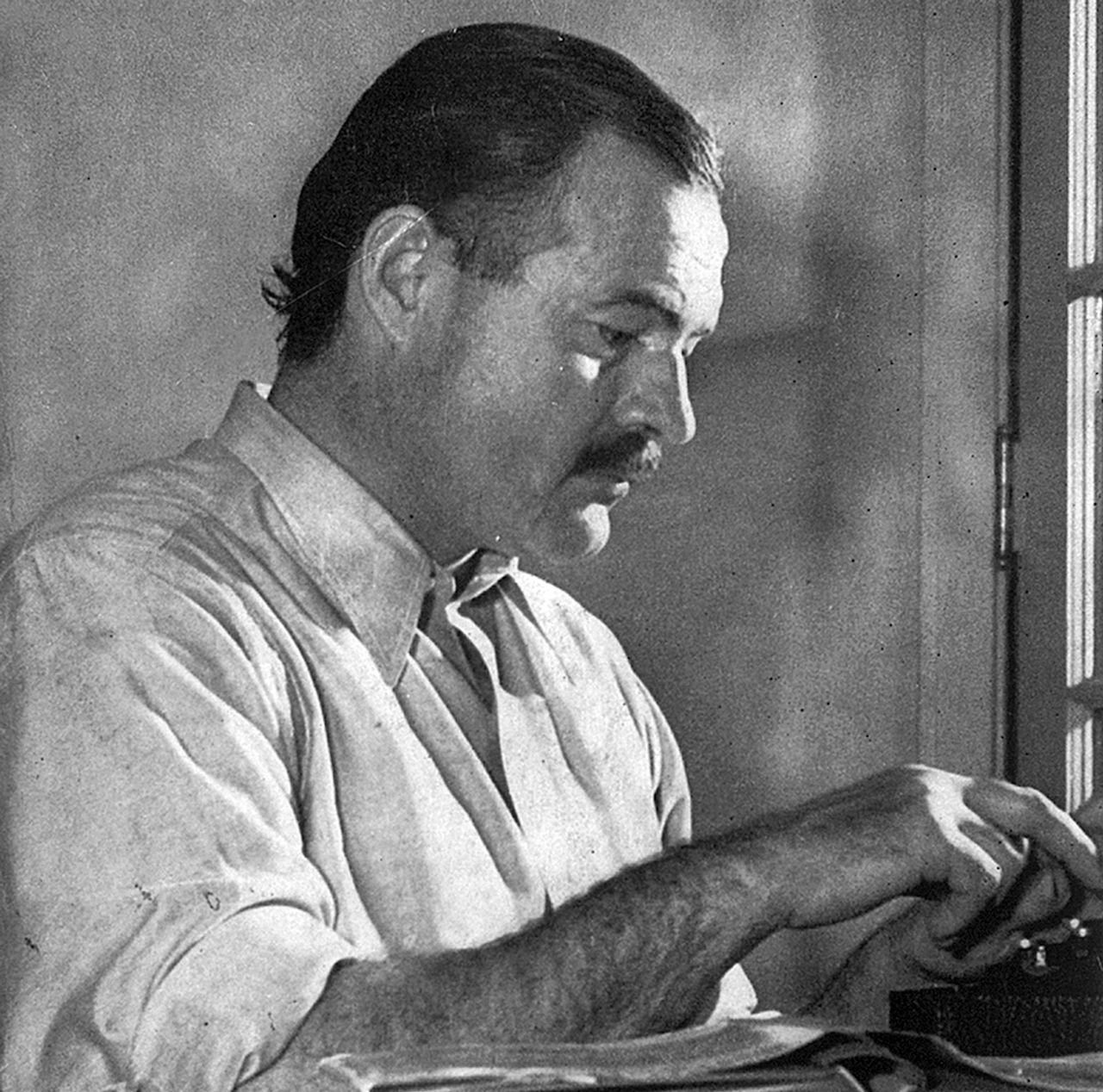 Though best known for his novels and short stories, Ernest Hemingway also wrote poetry. Photo courtesy of the Ernest Hemingway Photographs Collection; John F. Kennedy Presidential Library and Museum, Boston