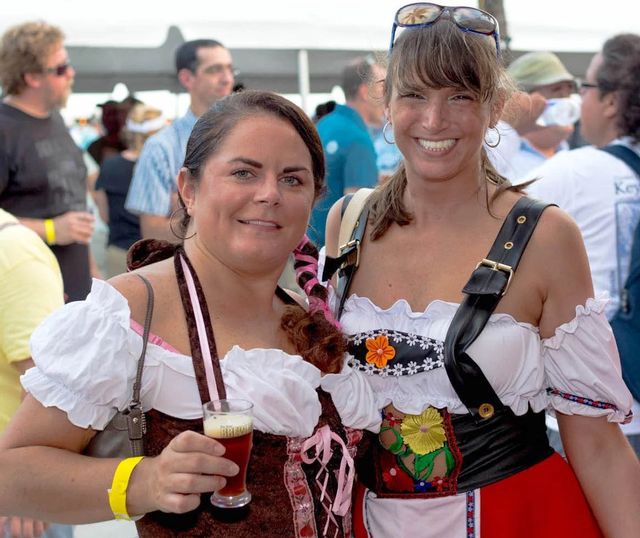Costumed revelers enjoy the festival specially “crafted” for Labor Day weekend.