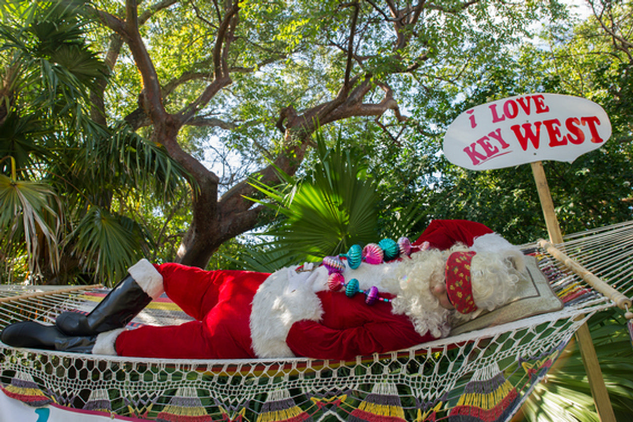 Key West Santa © Rob O'Neal, Florida Keys News Bureau
