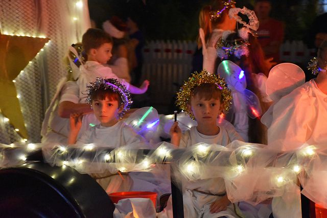 Local holiday spirit abounds in the eagerly awaited Key West City Hometown Holiday Parade. 