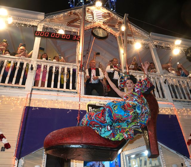 The Red Shoe Drop is one of several New Year's Eve “drops” in Key West. Photo: Rob O’Neal