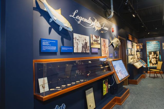 One of the museum's permanent exhibits provides a historical perspective on Keys fishing. 