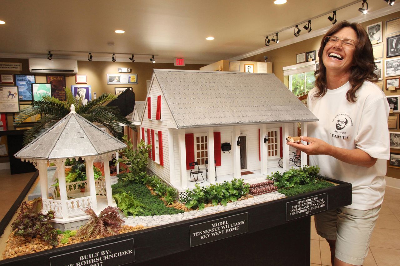 Tennessee Williams Museum features a scale model of Williams’ Key West home.