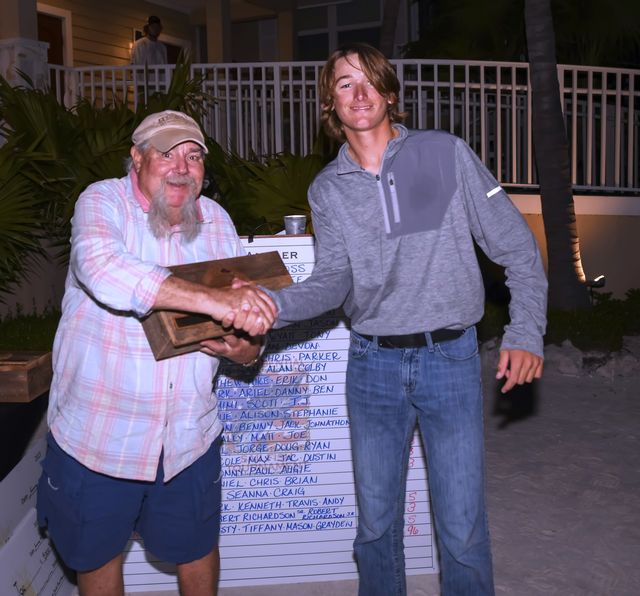 The top junior angler title in the Cheeca Presidential went to 16-year-old Grayden Ross of Tavernier, who released four sails. 