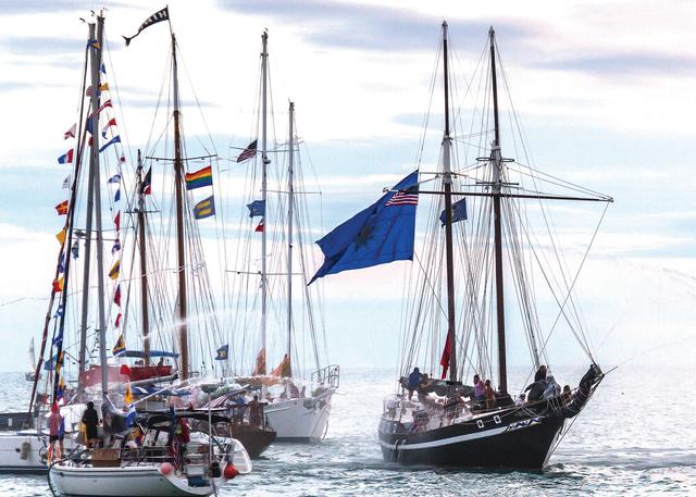 The reenactment of the Great Sea Battle of the Conch Republic is to take place Friday, April 28 on Key West Harbor near Mallory Square. Photo: Bill Clip
