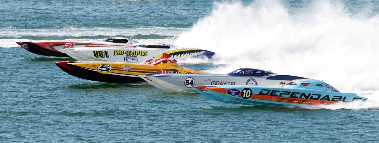 Powerboats will roar into Marathon for the 7 Mile Offshore Grand Prix April 28-30. Photo: Rob O'Neal