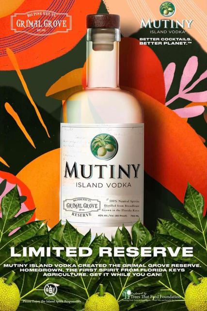 Grimal Grove Reserve vodka, the only spirit distilled from Florida Keys breadfruit, is now available at Keys liquor store. 