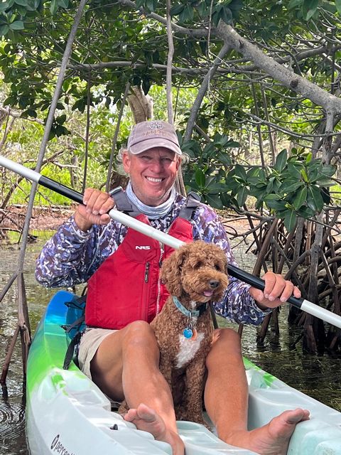 Keogh operates Big Pine Key Kayak adventures offering daily mangrove tunnel kayak tours and private boat excursions to the Florida Keys backcountry wilderness. 