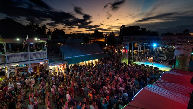 Thousands of fans gather on Duval Street for performances during the 2022 festival. Photo: Rob O'Neal