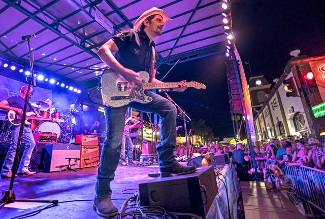 Recording artist Brad Paisley performed before thousands of fans during the 2019 Key West Songwriters Festival. Photo: Rob O'Neal