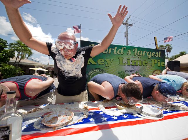 The World Famous Key Lime Pie Eating Championship is a nationally renowned highlight of the annual festival. Photo: Rob O'Neal