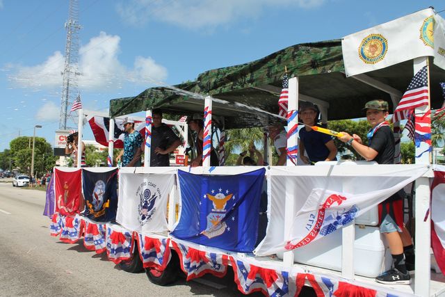 The Celebrating Freedom Fourth of July parade in Key Largo kicks off at 9:45 a.m. from Anthony's clothing store at mile marker 98.2. The annual Blackwater Sound fireworks display is planned for 9:45 p.m.