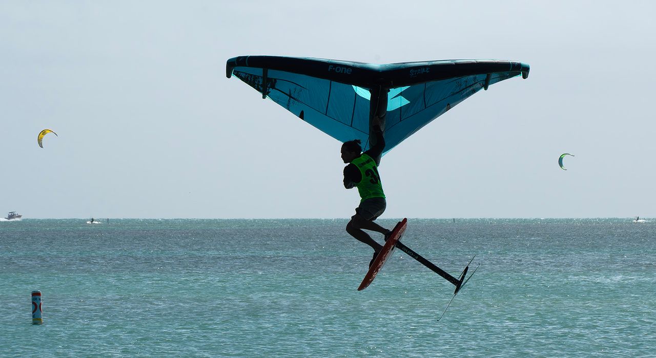 The 2024 Wind Games take place Feb 9-11 off the Atlantic Ocean beach at Whale Harbor in Islamorada. Photo: Andy Newman