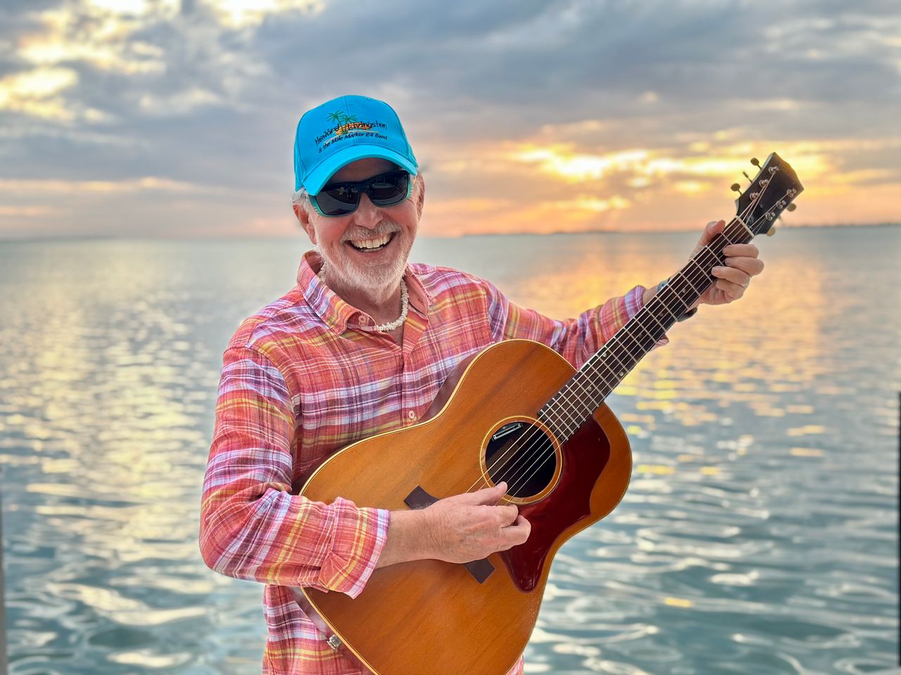 Howard Livingston, pictured here at his home, has just released his 11th album, “House Down by the Sea.” Photo: Cyndy Livingston