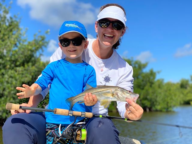 One of Lowe's favorite activities is fishing in the Everglades with her family. 
