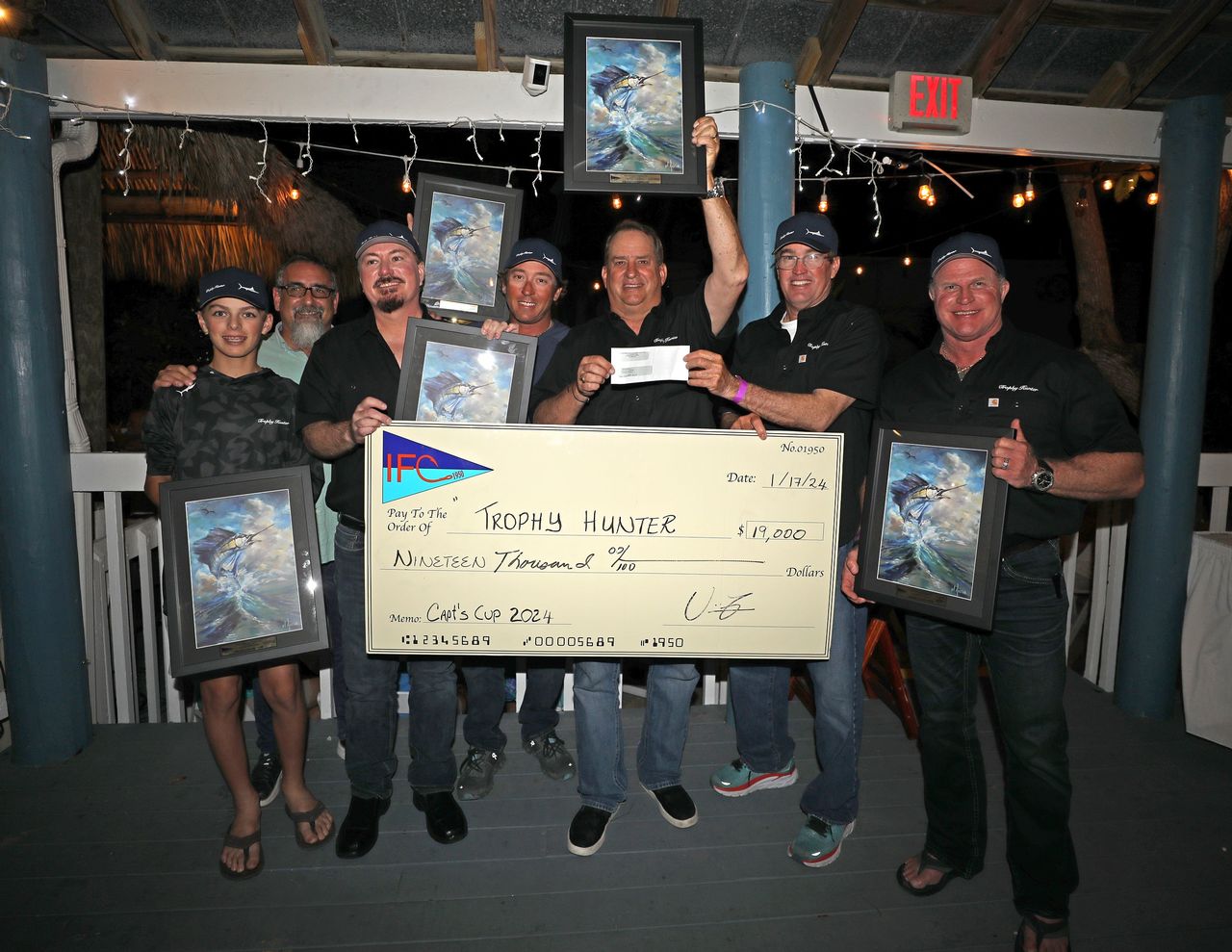 Captain Brian Cone lead team Trophy Hunter to the win of the Islamorada Fishing Club Captain's Cup Sailfish Tournament with five sailfish releases. Photo: Tim Rahn