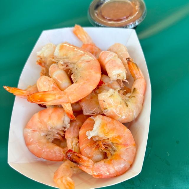 Fresh steamed Key West pink shrimp are always a favorite on the menu. Photo: JoNell Modys
