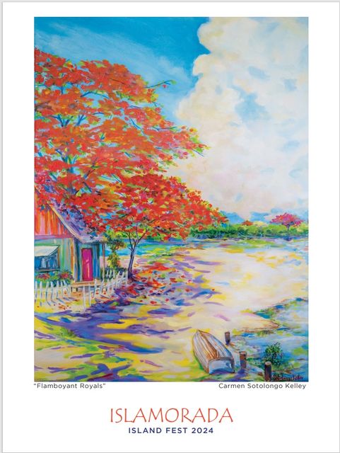 This year's Island Fest poster will be on sale at the Islamorada Chamber Booth. Upper Keys artist Carmen Sotolongo Kelley will be available to sign posters in booth #1 in the art show section. 