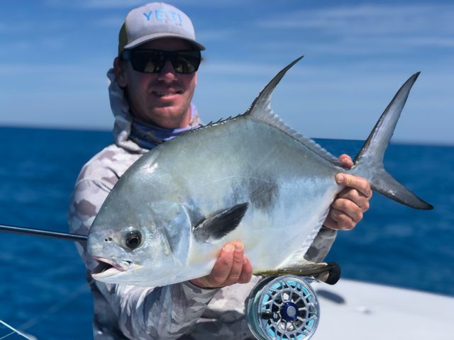 Catching a permit on fly in the Lower Keys is on many anglers' fishing life list. Photo: Captain Bear Holeman