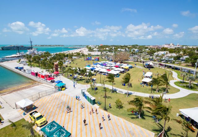 The festival takes place outdoors at Key West's Truman Waterfront Park. 