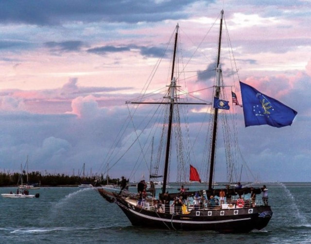 The Great Sea Battle of the Conch Republic re-enactment takes place Friday, April 26 at 7 p.m. on Key West Harbor. 
