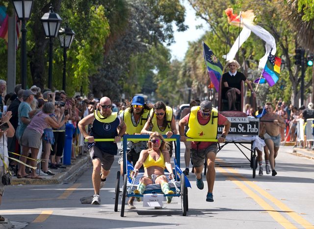 The wacky race is typically among the most popular events of the annual Conch Republic Independence Celebration.