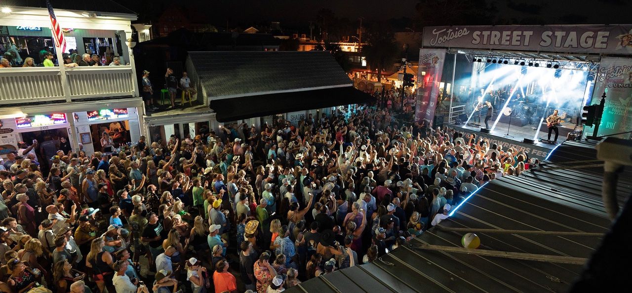 The Duval Street Main Stage concert is always a popular draw for fans during the Key West Songrwriters Festival, as pictured here in 2023. Photo: Rob O'Neal