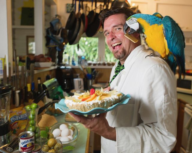 Key Lime Festival-goers can enjoy a kick-off party with festival co-founder and Key West Key Lime Pie Cookbook author David Sloan. Photo courtesy Rob O’Neal