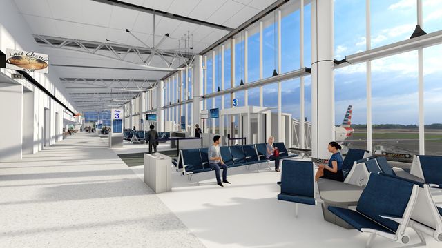 Work continues on the new expansion at Key West International Airport, with a 49,000-square-foot concourse to debut in spring 2025. Image: EYW