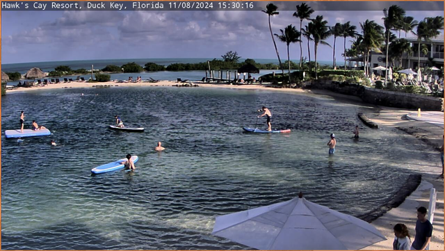 Guests at Hawks Cay Resort near Marathon take stand-up paddleboard lessons Friday, Nov. 8, 2024. 