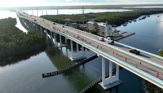 Runners Compete in Footrace Over Scenic Florida Keys Bridge