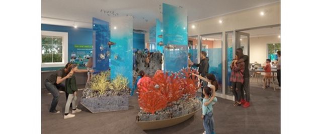 The new two-story facility is to feature an ocean exploration gallery, science discovery classroom, ocean outreach gallery, as well as exhibits celebrating scientific innovation, history, humanities and arts.