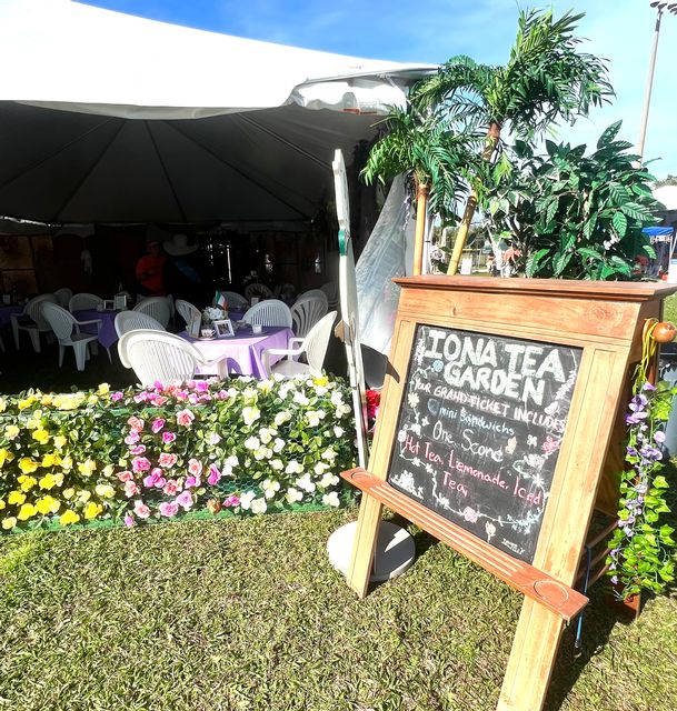 Attendees may enjoy high tea in the Iona Tea Garden, including a special afternoon tea on Saturday with Mary Queen of Scots.