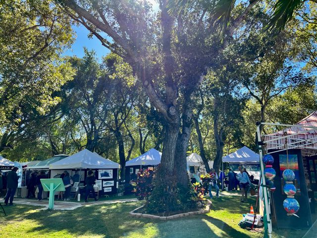 Outdoor booths are to overflow with fine art including watercolors, acrylics, oils, photography and sculpture. Also to be featured are original crafts, plant and orchid sales and more. 