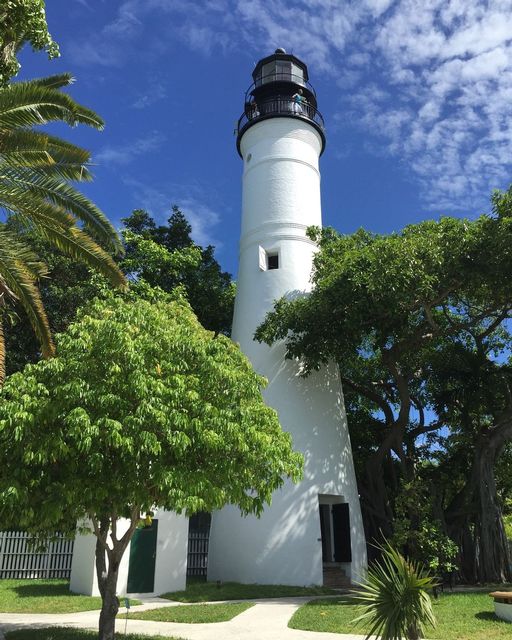 Climb the 88 winding steps to the top of the Key West Lighthouse if you dare for the island city’s best sweeping views. Photo: KWAHS