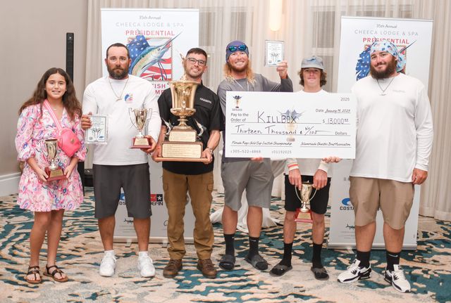 Killbox is 2025 Grand Champion of the Florida Keys Gold Cup Sailfish Championship. 