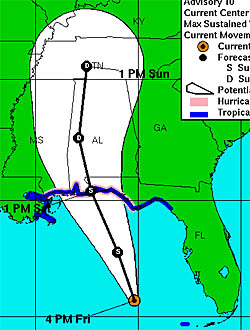 CORE OF TROPICAL STORM ARLENE MISSES KEYS